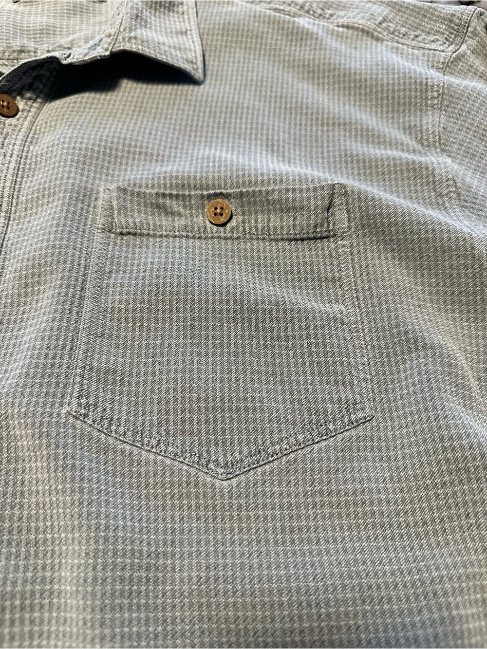 Vintage Tommy Bahama Gray Textured Button-Up Shirt Men’s L Long Sleeve Y2K - Picture 4 of 11